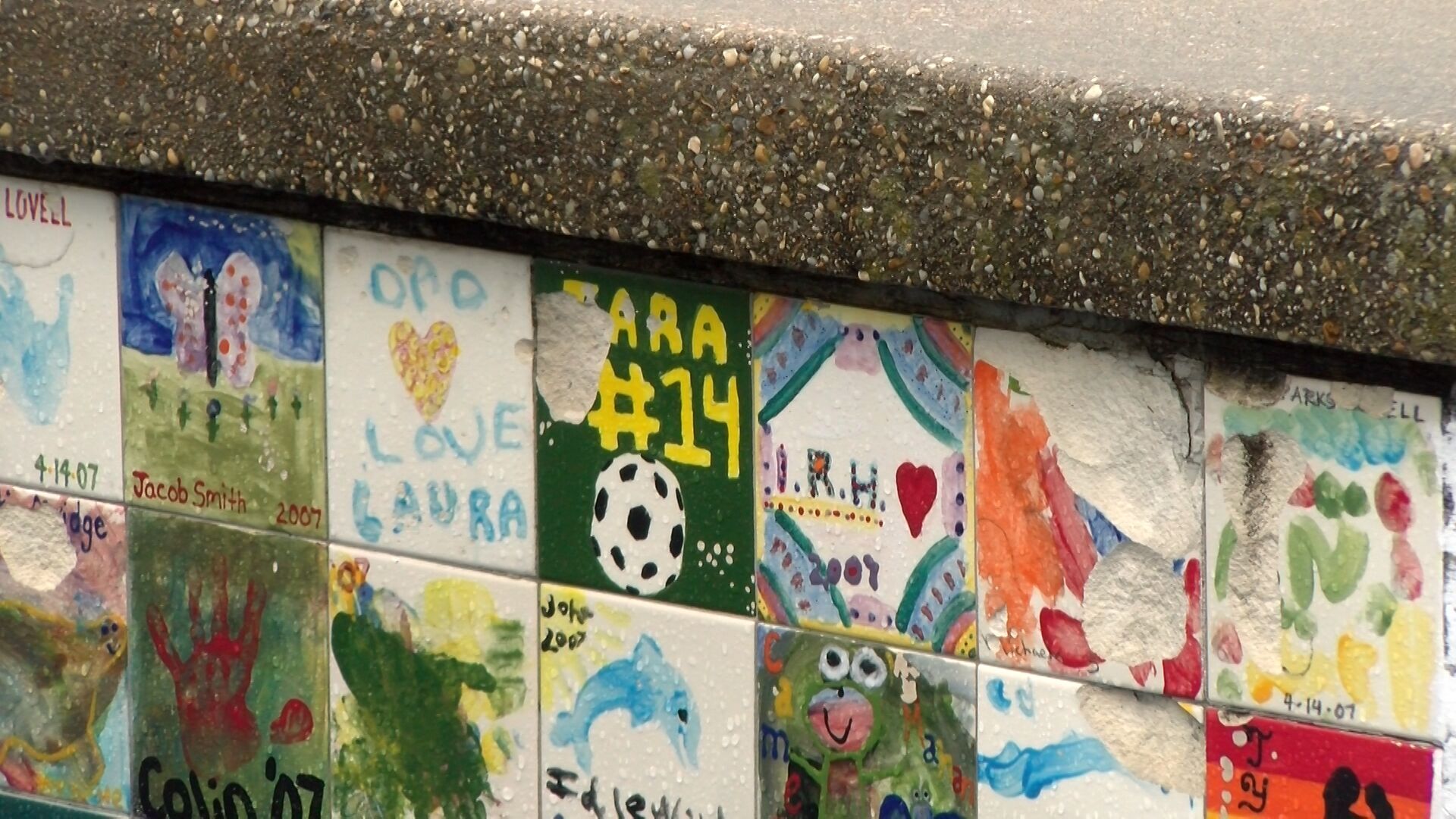 Easton to Remove Crumbling Tile Wall Monday